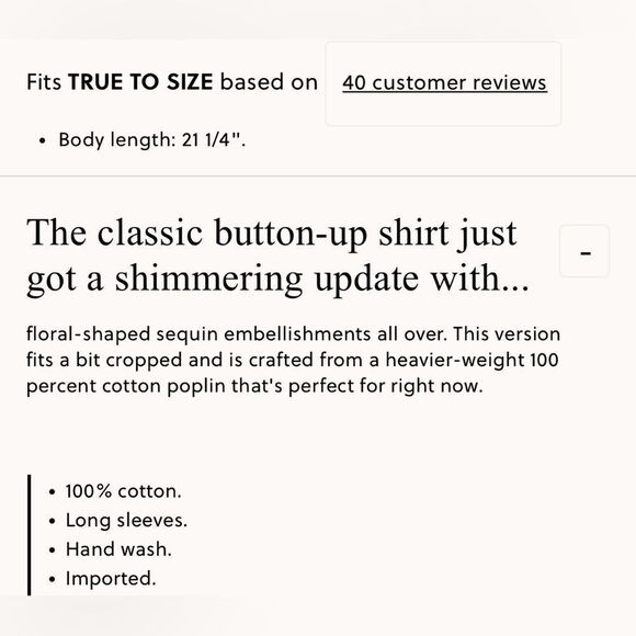 NWT J CREW Sequin-embellished button-up shirt - Picture 6 of 7